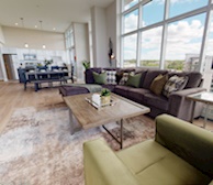 1 Dining Room Living Room Open Concept Kitchen Fully Furnished Apartment Suite Halifax NS
