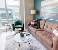 Living Room Free WiFi Fully Furnished Apartment Waterview Suite Dartmouth NS