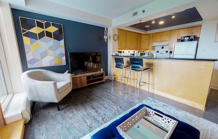 Kitchen Fully Furnished Appliances  WiFi Fully Furnished Apartment Suite Winchester Plaza Halifax NS