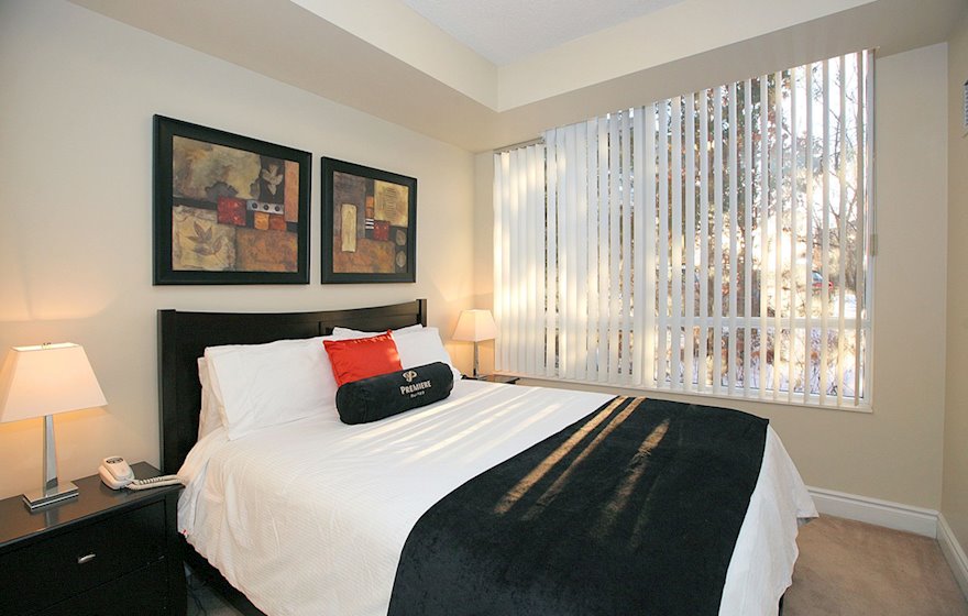 Second Bedroom Queen Mattress Fully Furnished Apartment Suite Markham