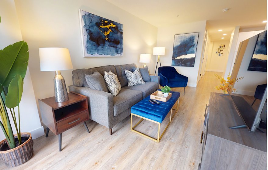 10 Dining Room Living Room Open Concept Kitchen Fully Furnished Apartment Suite Halifax NS
