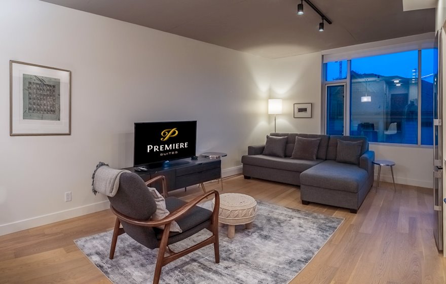 989-403 Fully Furnished Condo-Living Room