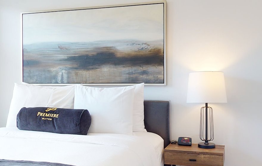 Second Bedroom Queen Mattress Fully Furnished Apartment Suite Ottawa