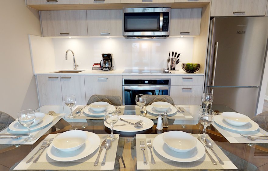 Kitchen Fully Equipped Five Appliances Stainless Steel Downtown Toronto