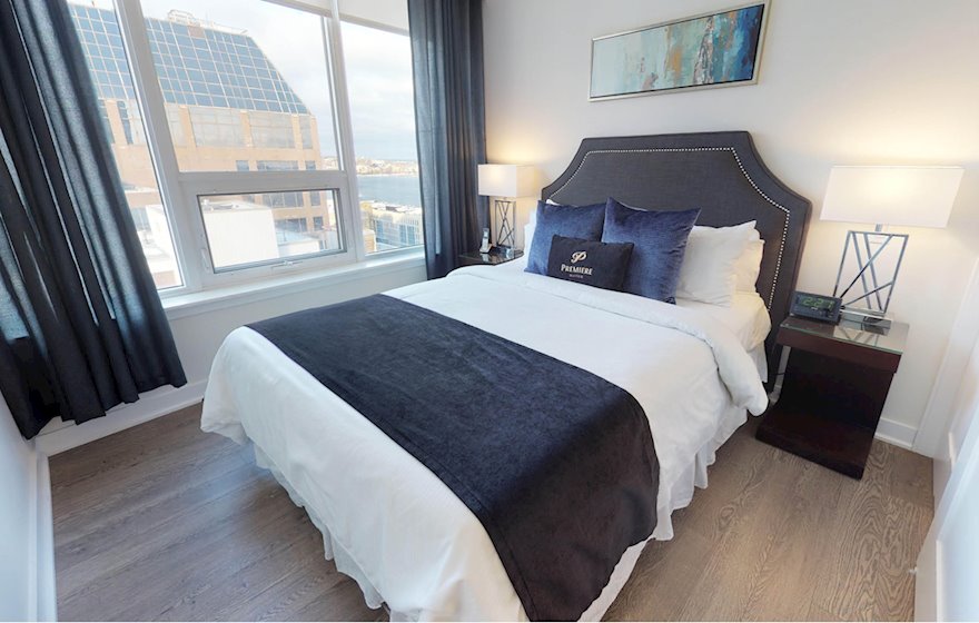 Second Bedroom Queen Mattress Fully Furnished Apartment Suite Halifax NS