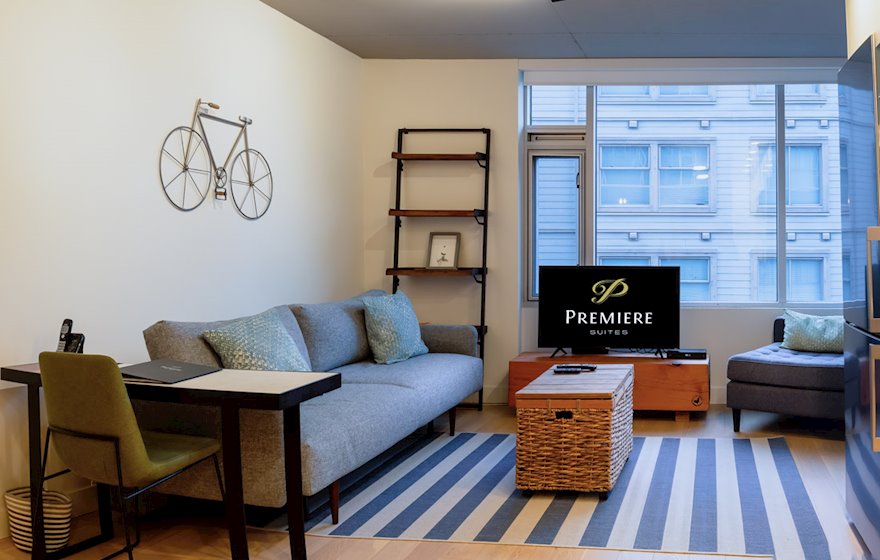 989 #203 Fully Furnished Living Room