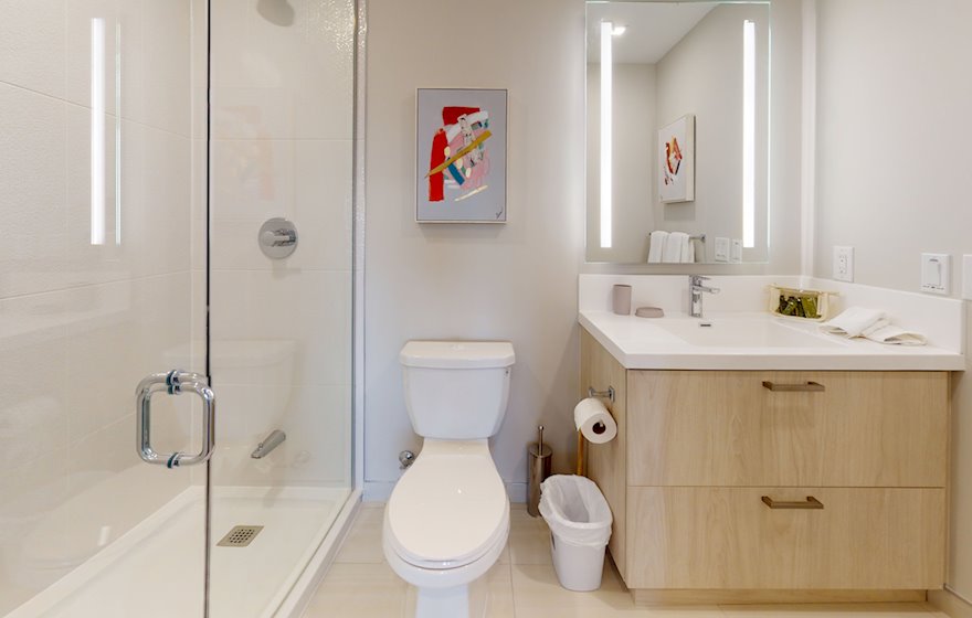 Master Bathroom Walk In Shower Fully Furnished Apartment Suite Downtown Toronto