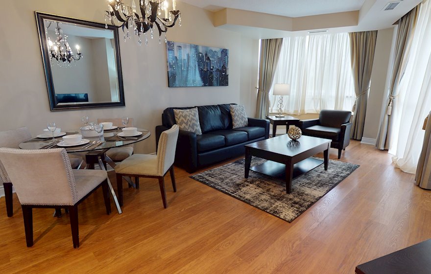 Dining Room Fully Furnished Apartment Suite Markham