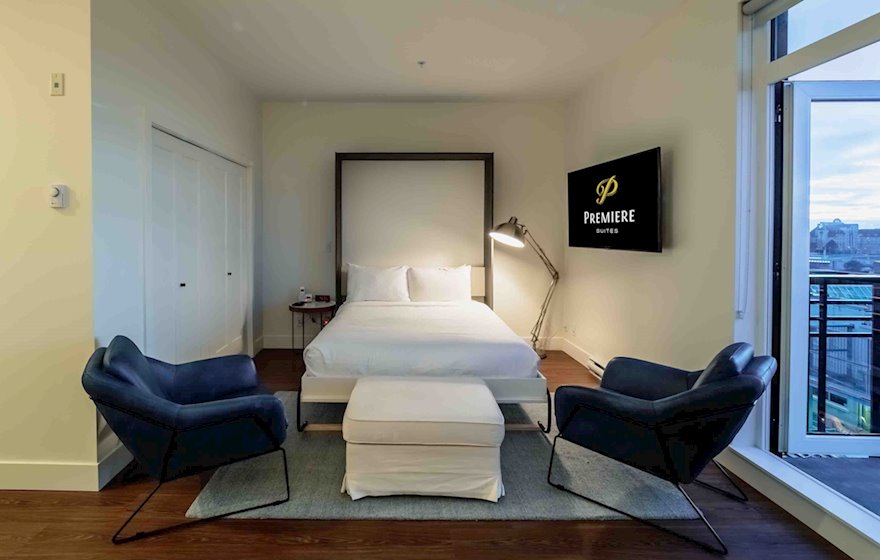 Ironworks 508 fully furnished studio bed down Victoria
