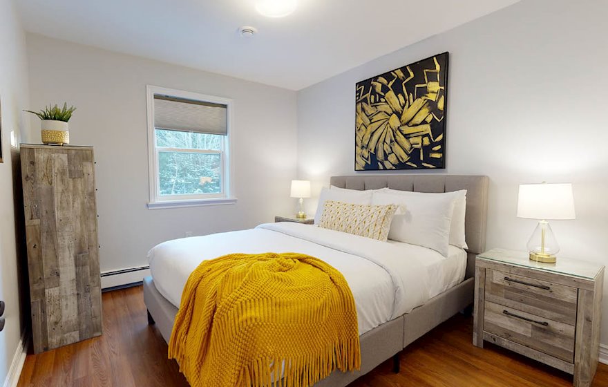 9 Second Bedroom Fully Furnished Short Term Townhouse Rental Bedford NS