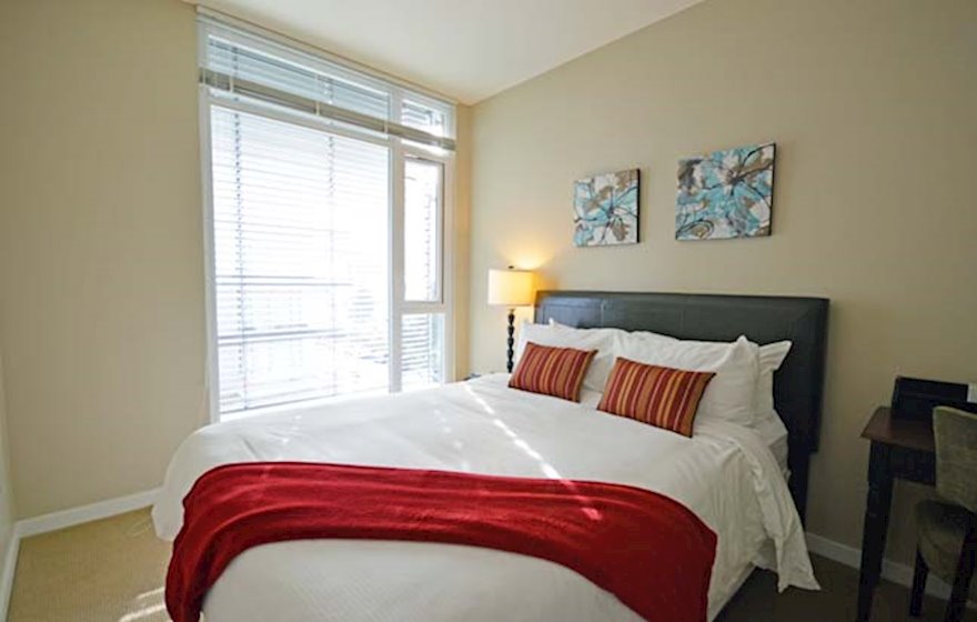 Dockside Green bedroom, unit 509B