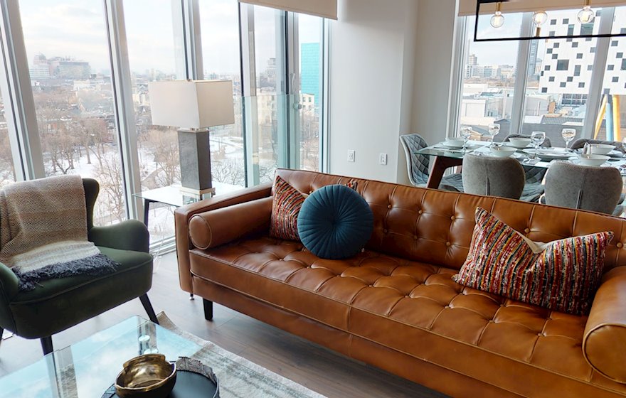 Dining Room Fully Furnished Apartment Suite Downtown Toronto