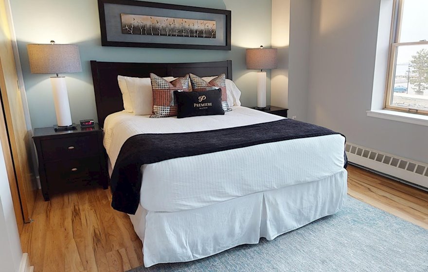 Second Bedroom Queen Mattress Fully Furnished Apartment Suite Halifax NS