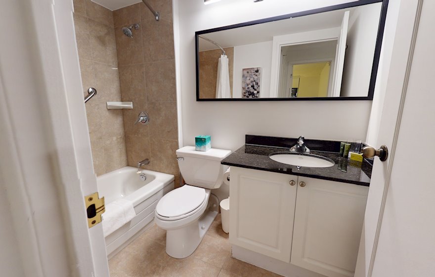 606 Second Bathroom 3 Piece Fully Furnished Apartment Suite Ottawa