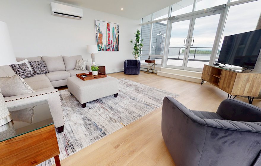 13 Living Room Free WiFi Fully Furnished Apartment Waterview Suite Halifax NS