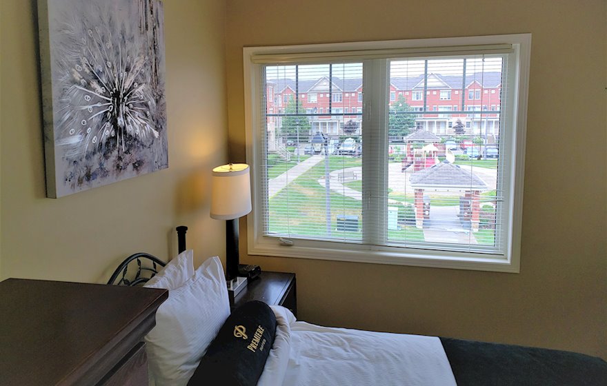 Third Bedroom Queen Mattress Fully Furnished Apartment Suite Mississauga