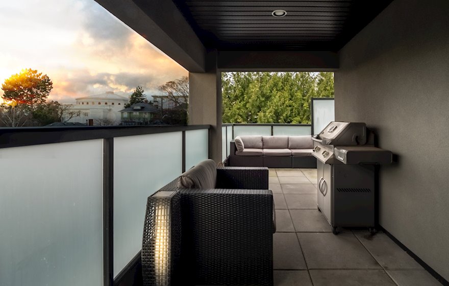 Rooftop BBQ patio deck Victoria BC