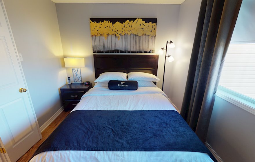 Principal Bedroom Queen Mattress Fully Furnished Apartment Suite Kanata