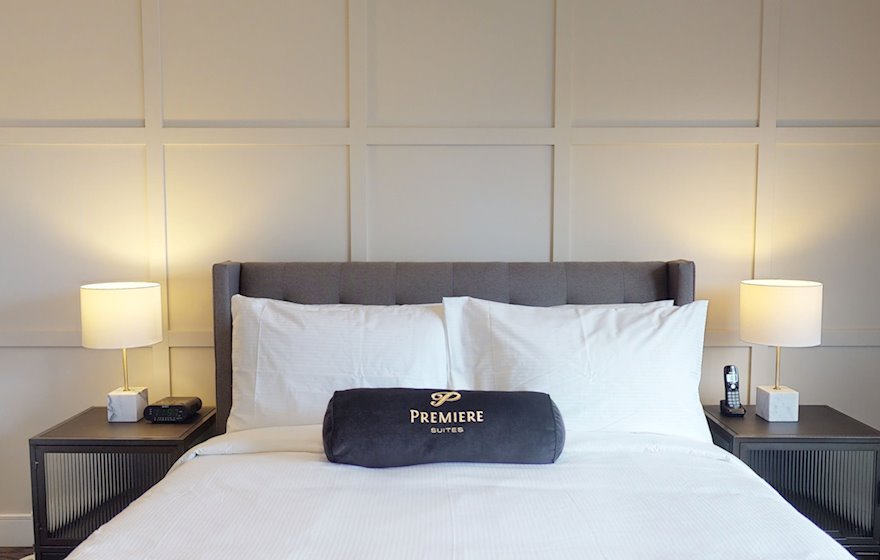Principal Bedroom Queen Mattress Fully Furnished Apartment Suite Oakville