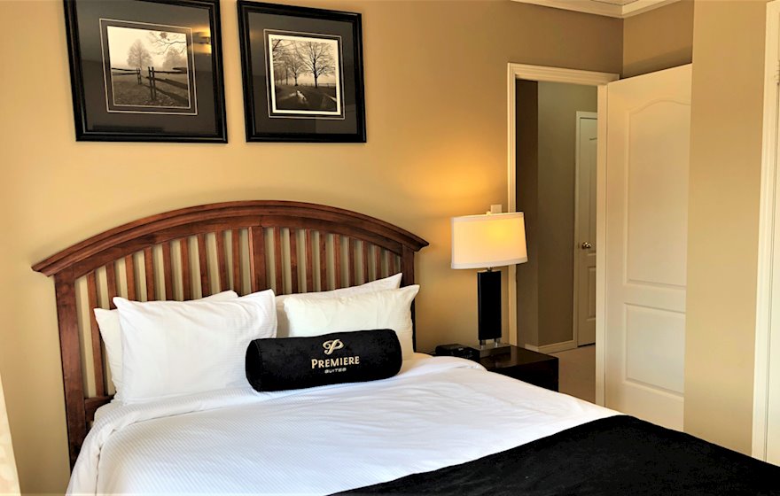 Second Bedroom Queen Mattress Fully Furnished Apartment Suite Mississauga