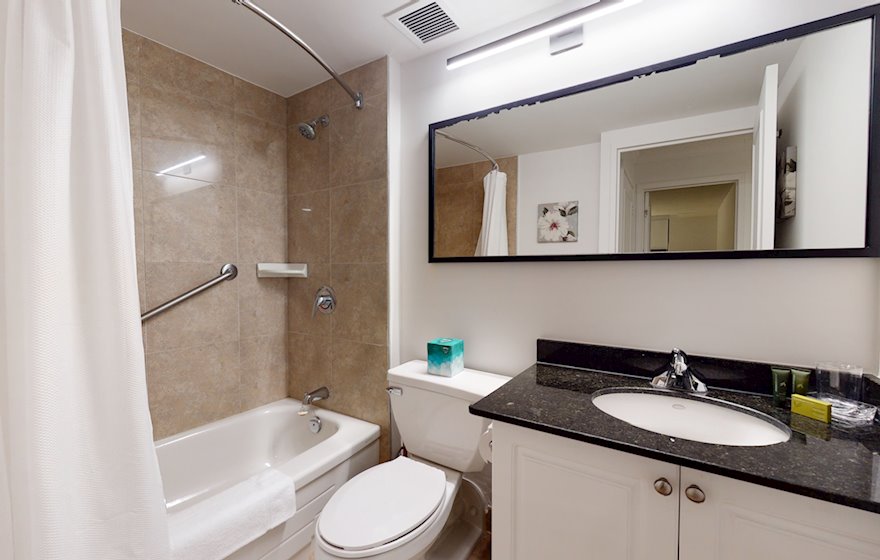 506 Second Bathroom 3 Piece Fully Furnished Apartment Suite Ottawa
