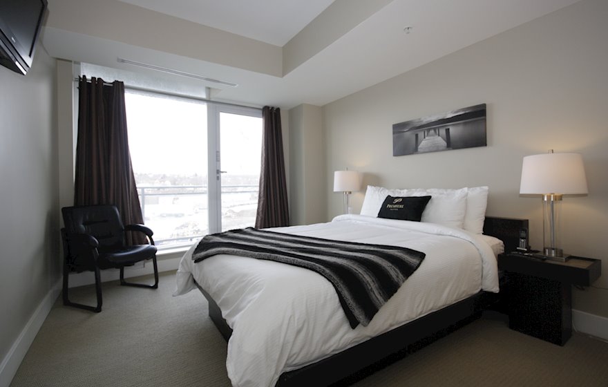 Master Bedroom Fully Furnished Apartment Suite The Keelson Kings Wharf Dartmouth NS