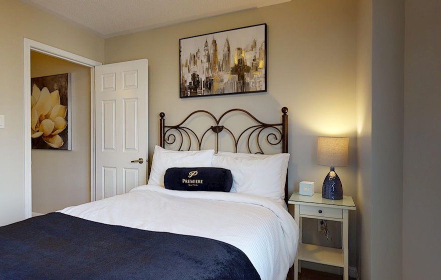 Third Bedroom Queen Mattress Fully Furnished Apartment Suite Milton