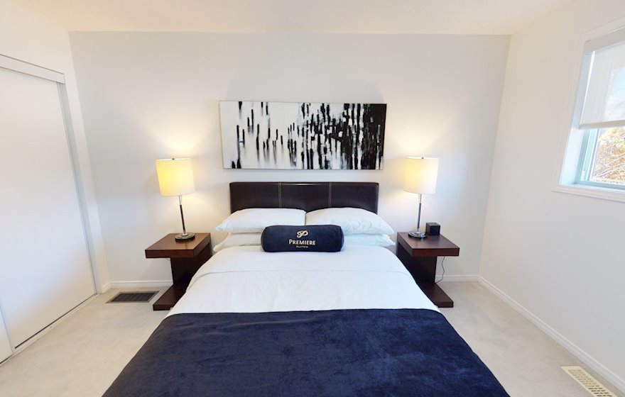 Second Bedroom Queen Mattress Fully Furnished Apartment Suite Kanata