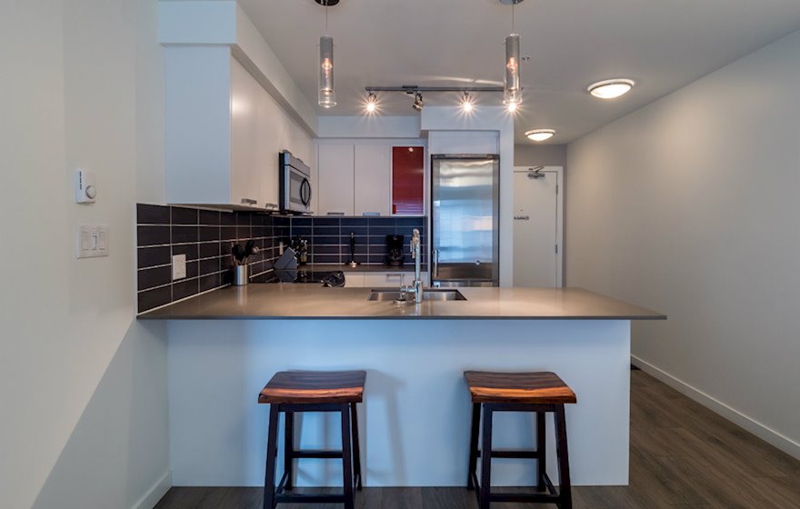 Union condo kitchen in suite 301