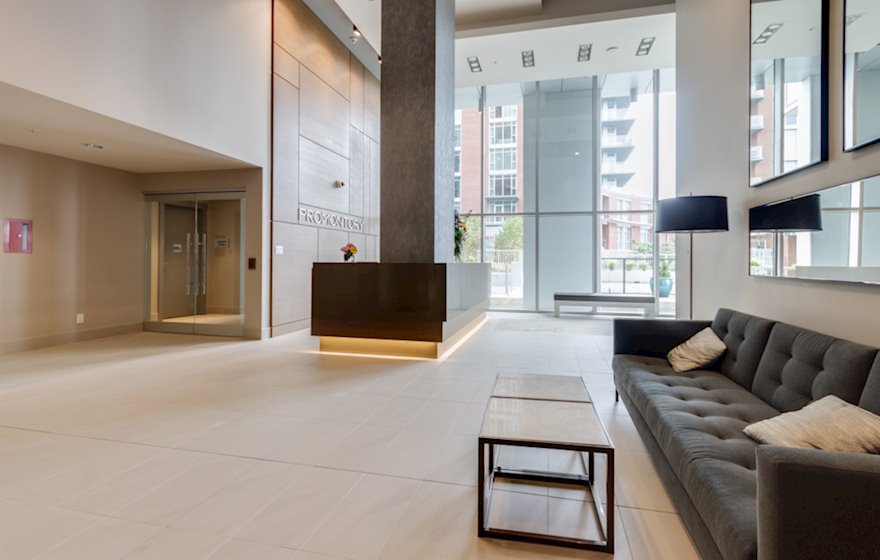 Promontory condo large lobby Victoria BC