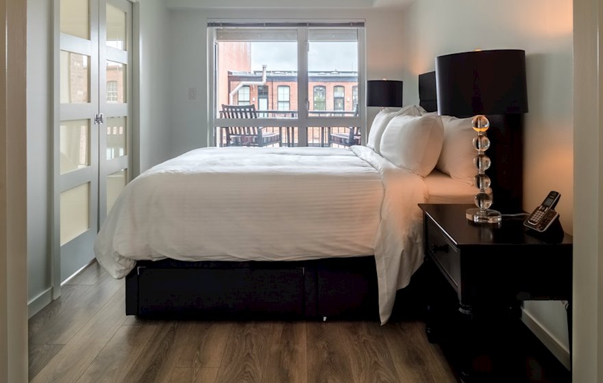 Union condo bedroom in suite #301