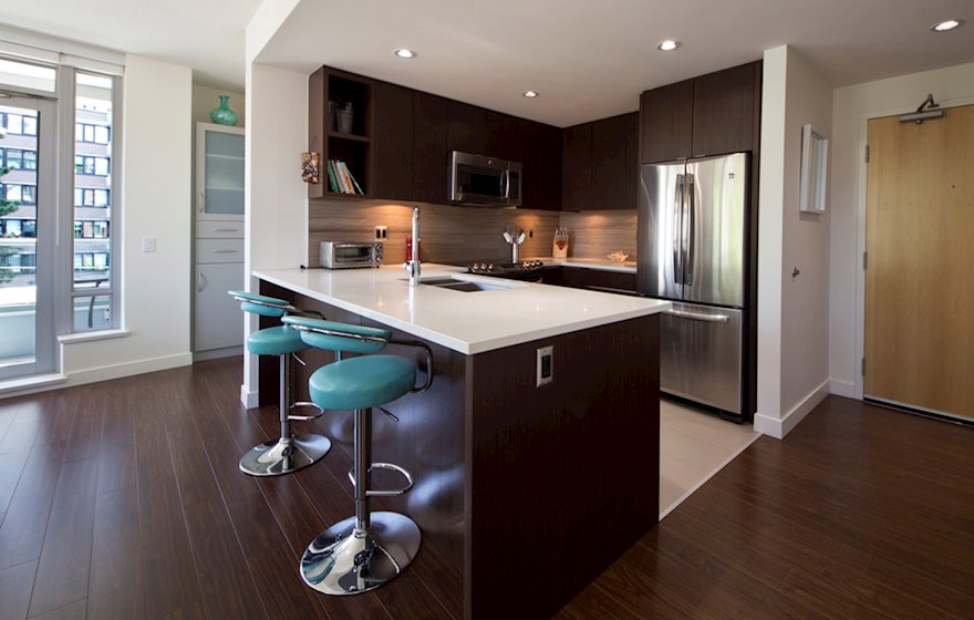 Duet modern condo kitchen Victoria