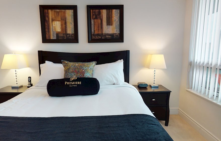 Master Bedroom Queen Mattress Fully Furnished Apartment Suite North York