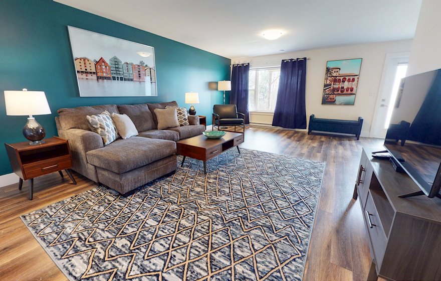 7 Living Room Temporary Housing Bedford Fully Furnished Long-Term Rental Townhouse Dartmouth