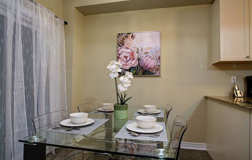 Dining Room Fully Furnished Apartment Suite Oakville