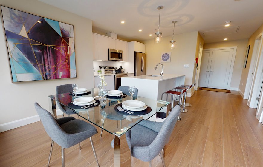 Kitchen Open Concept Free WiFi Fully Furnished Apartment Halifax NS