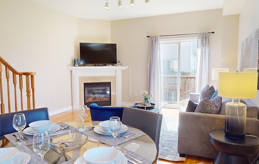 Dining Room Fully Furnished Apartment Suite Burlington