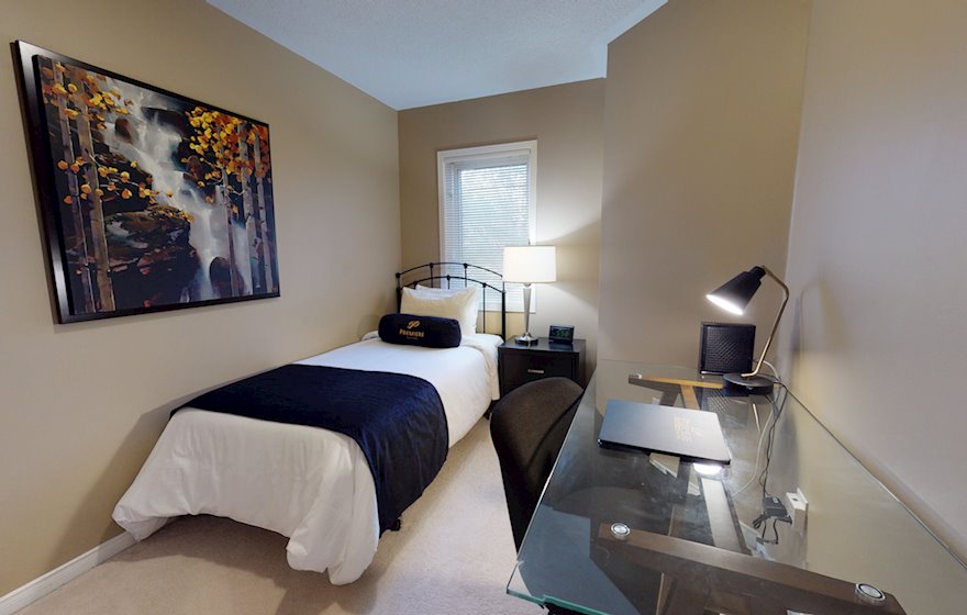 Third Bedroom Twin Mattresses Fully Furnished Apartment Suite Richmond Hill