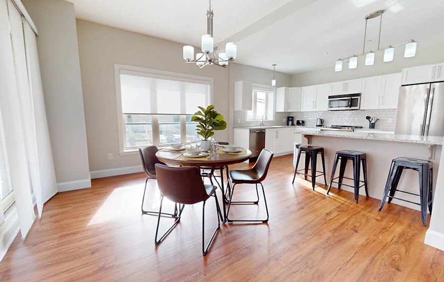 10 Dining Room Open Concept Kitchen Fully Furnished Apartment Suite Dieppe New Brunswick
