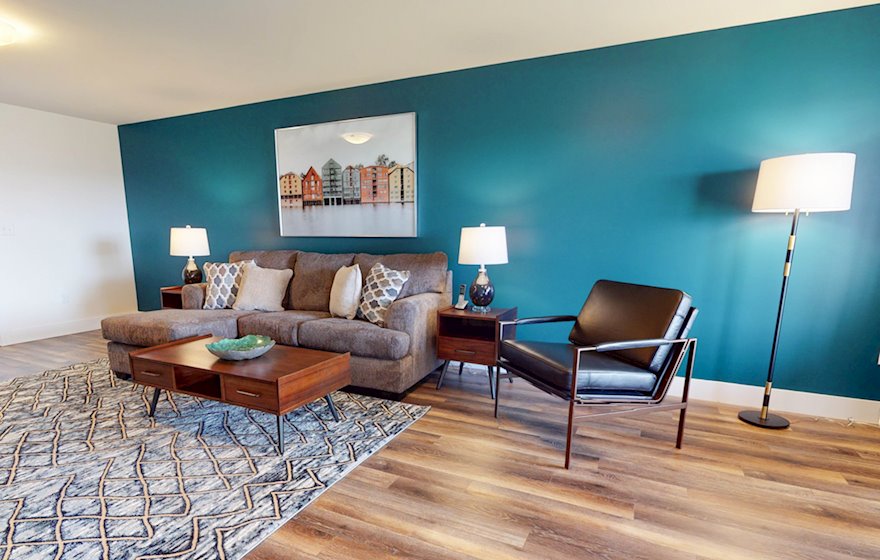 12 Open Space Living Room Dining Room and Kitchen Fully Furnished Townhouse Suite Dartmouth NS