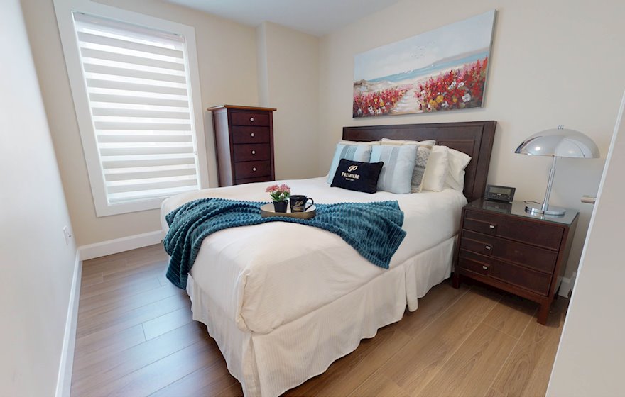 Second Bedroom Queen Mattress Fully Furnished Apartment Suite Halifax NS