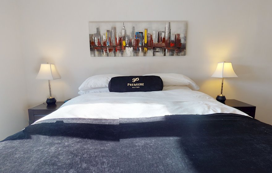 Second Bedroom Queen Mattress Fully Furnished Apartment Suite Ottawa