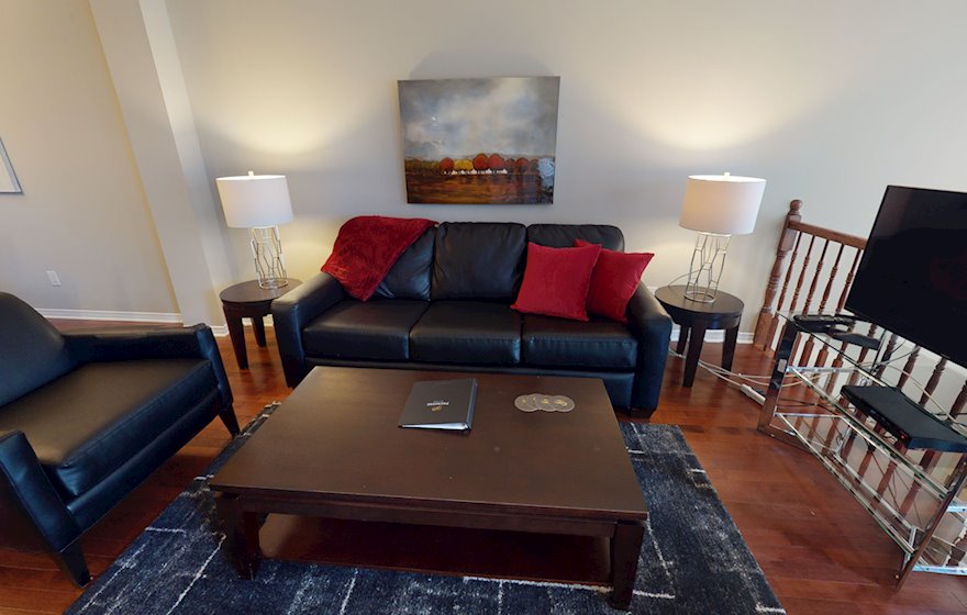 Living Room Free WiFi Fully Furnished Apartment Suite Kanata