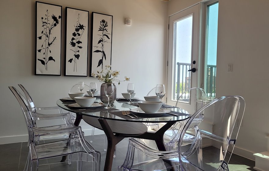 Dining Room Fully Furnished Apartment Suite Toronto East