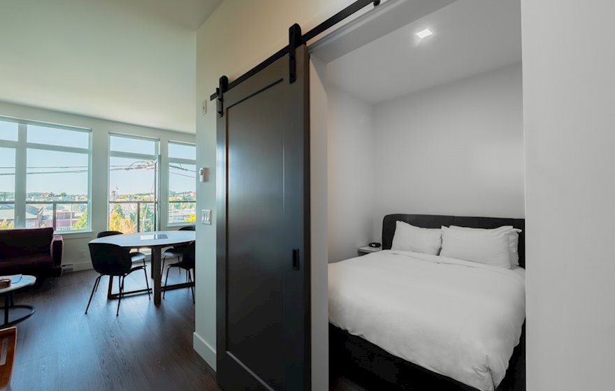 Ironworks 416 Queen bedroom sliding door