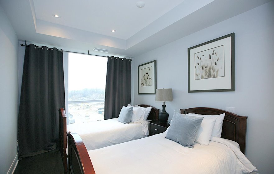 Second Twin Bedroom Fully Furnished Apartment Suite Woodbridge Vaughan 610